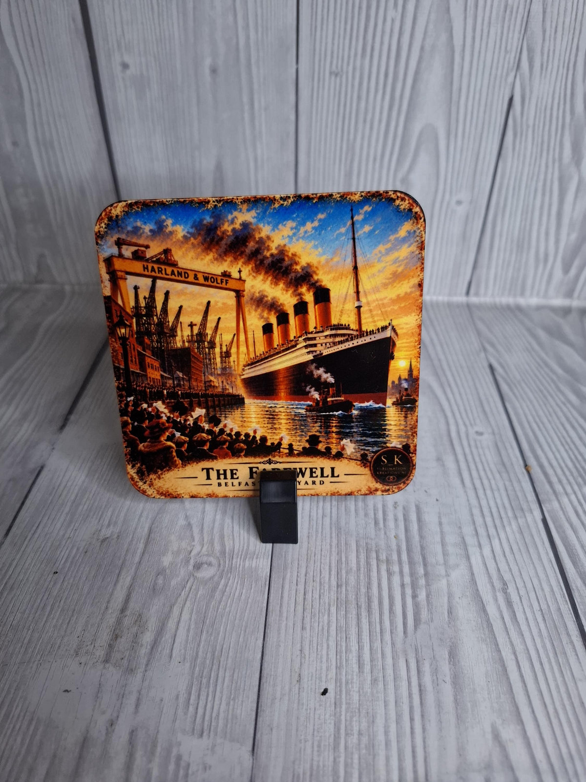 Belfast Shipyard Heritage Coasters | Titanic & Harland Wolff | Singles or Sets of 2, 4 or 6