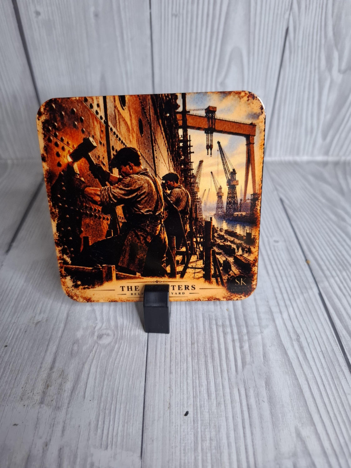 Belfast Shipyard Heritage Coasters | Titanic & Harland Wolff | Singles or Sets of 2, 4 or 6