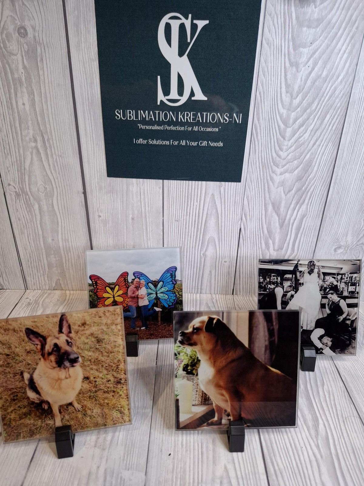 Personalised Glass Photo Coasters | Custom Pet, Wedding & Family Photo Gifts | Singles and Sets of 2 or 4