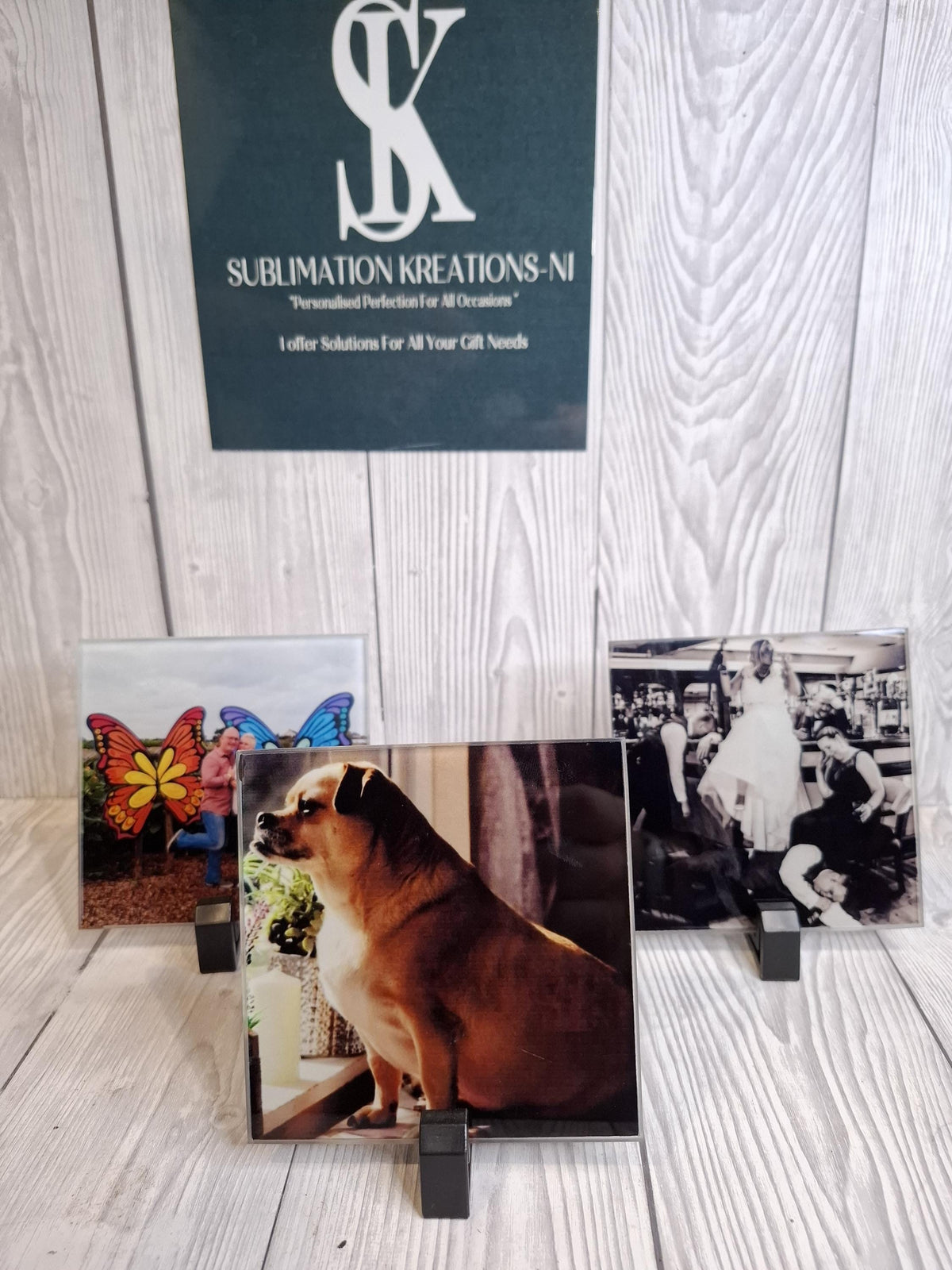 Personalised Glass Photo Coasters | Custom Pet, Wedding & Family Photo Gifts | Singles and Sets of 2 or 4