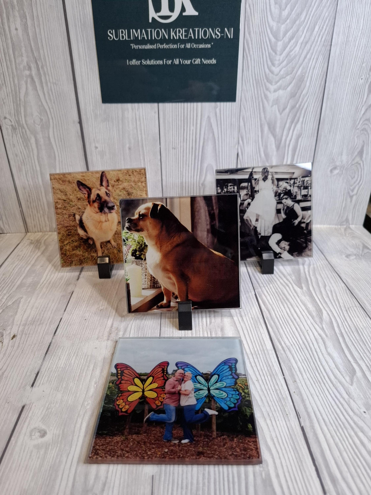 Personalised Glass Photo Coasters | Custom Pet, Wedding & Family Photo Gifts | Singles and Sets of 2 or 4