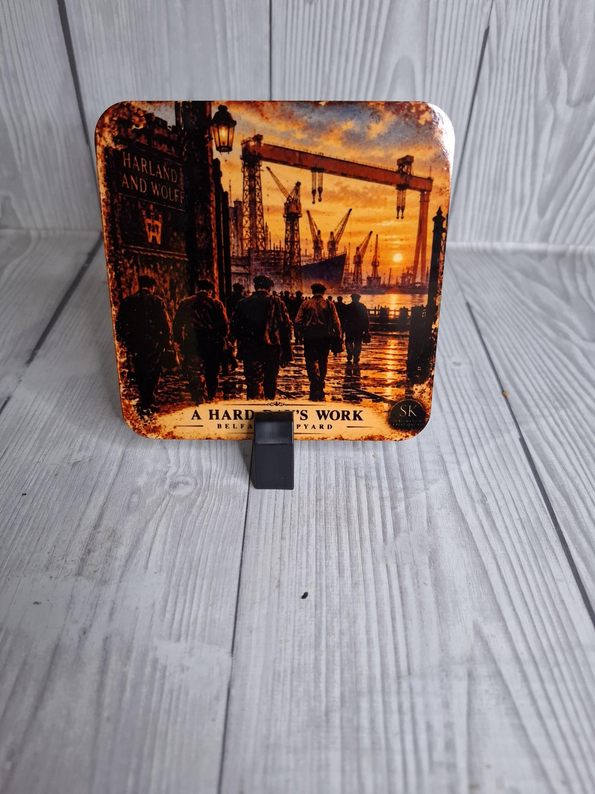 Belfast Shipyard Heritage Coasters | Titanic & Harland Wolff | Singles or Sets of 2, 4 or 6