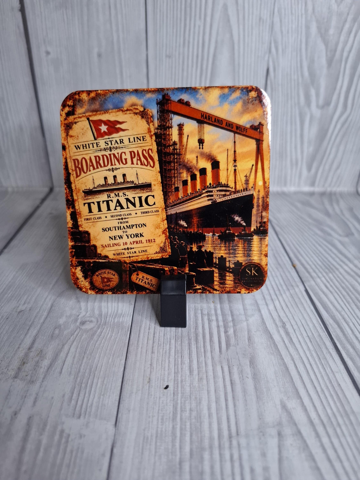 Belfast Shipyard Heritage Coasters | Titanic & Harland Wolff | Singles or Sets of 2, 4 or 6