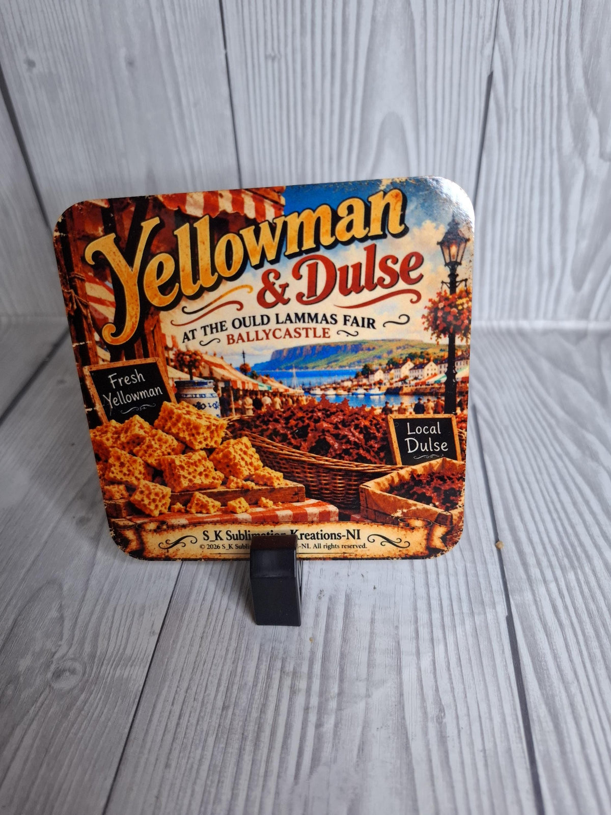 The Ould Lammas Fair Ballycastle Coasters | Set of 5 | Vintage Northern Ireland Gifts | Irish Heritage Souvenir